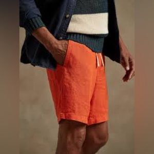 Men’s Red Linen shorts